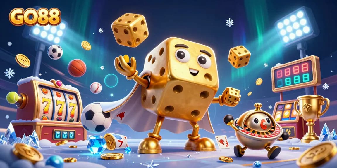 GO88 presents an engaging scene with dynamic gameplay, showcasing excitement and vibrant casino elements.
