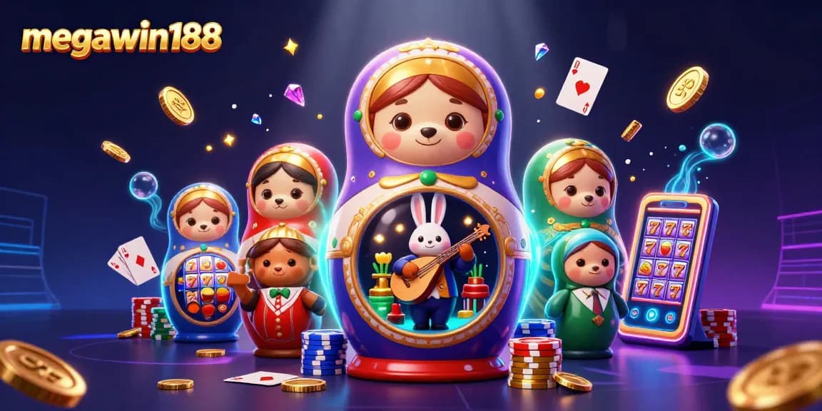 Megawin188 menghadirkan pengalaman bermain slot dengan simbol keberuntungan dan dealer yang seru.
