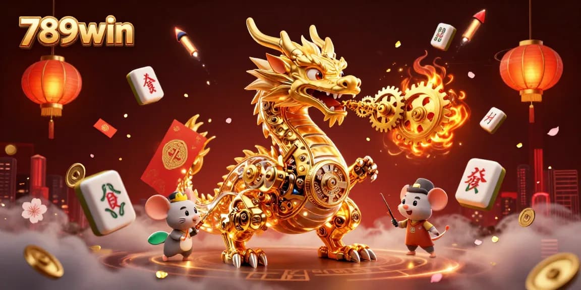 Experience the thrill of 789win vip with a golden dragon and exciting casino elements.