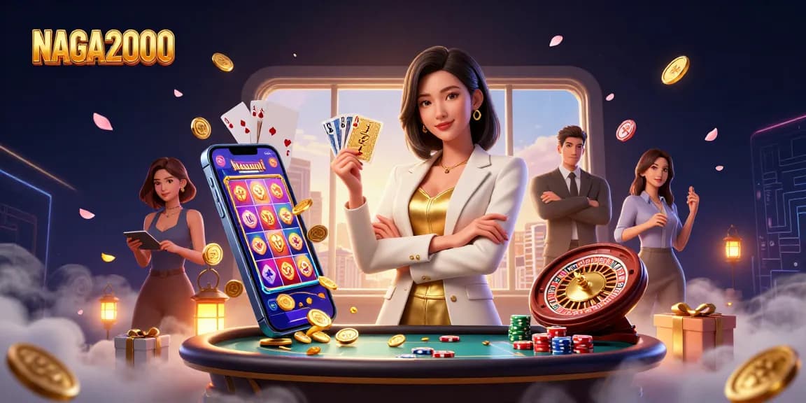 NAGA2000 menarik pemain dengan adegan glamor kartu poker yang menang dan elemen permainan yang mendebarkan.