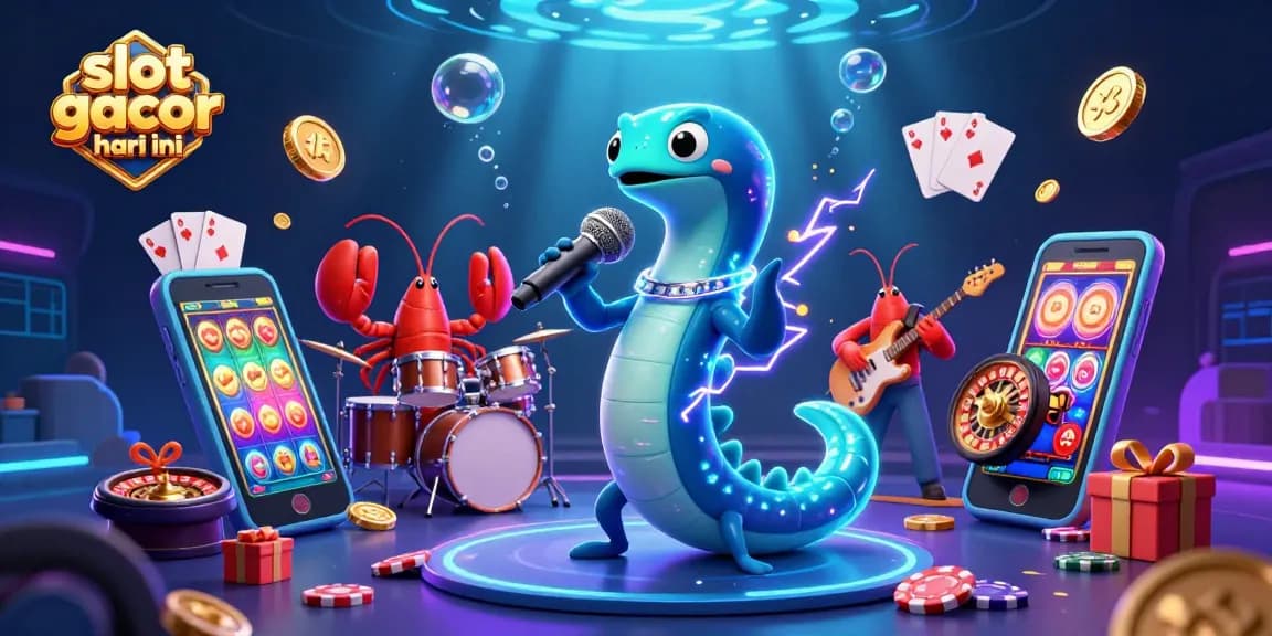 Experience slot gacor hari ini with a lively underwater casino featuring a DJ eel, lobster drummer, and seahorse guitarist.