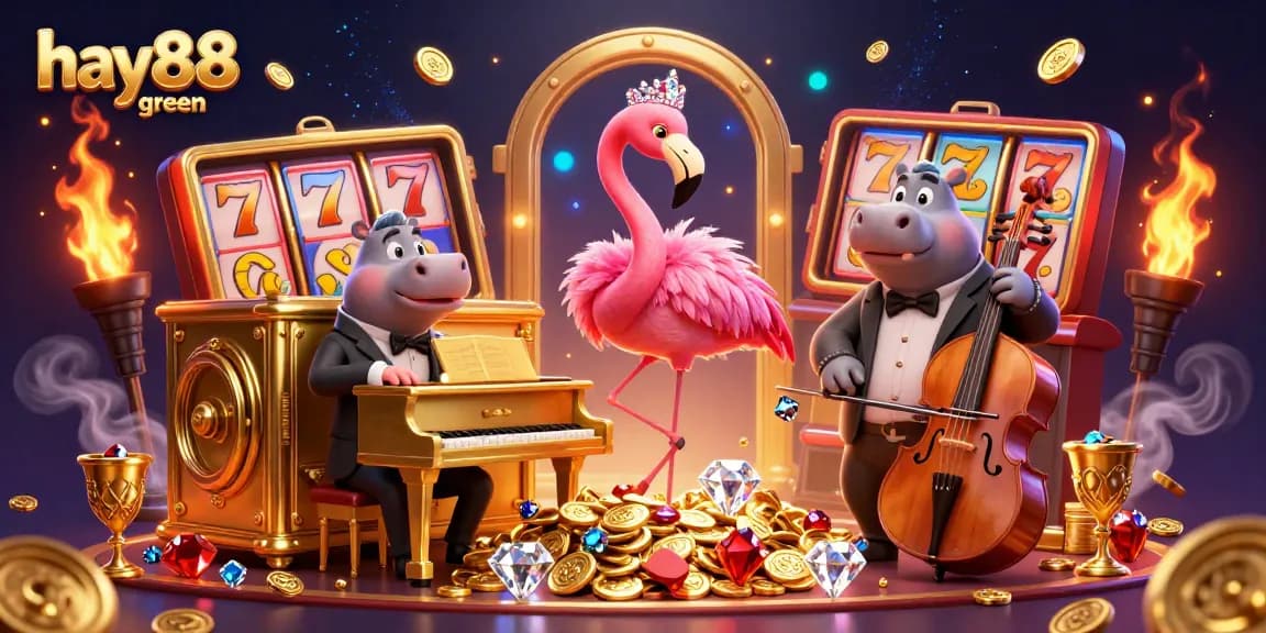 Engage in the thrilling atmosphere of hay88 green casino with lively characters, dazzling jackpots, and dynamic game elements.