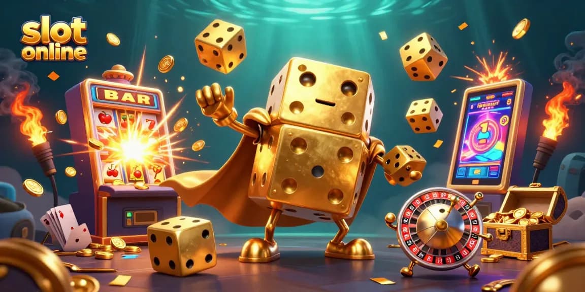 Menangkan permainan slot online dengan jackpot besar yang muncul dari mesin slot dengan simbol keberuntungan.