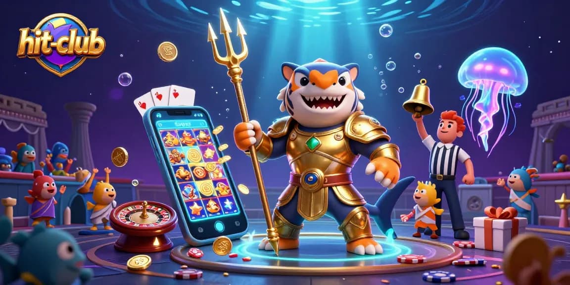Join the hit-club with this vibrant underwater casino illustration featuring a tiger shark.