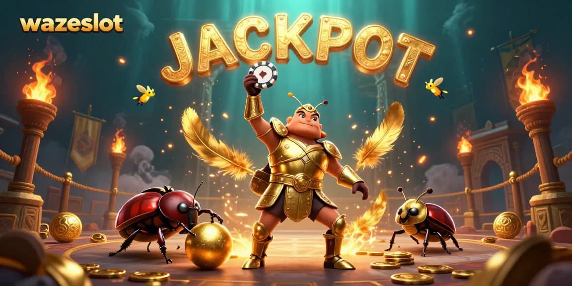 Experience winning excitement with WAZESLOT as fireflies illuminate a jackpot celebration!