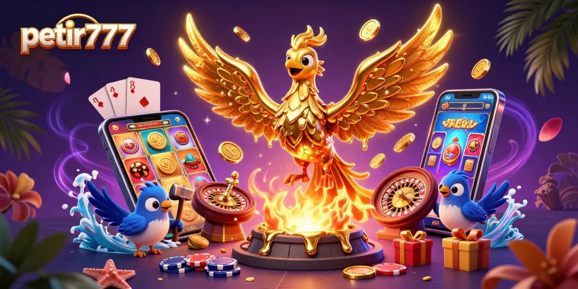 Join the excitement with petir777's golden phoenix and thrilling game elements captivating players.
