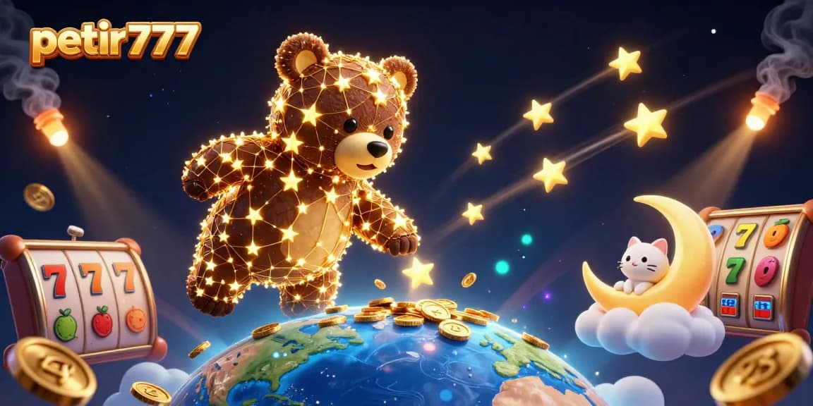 Engage in thrilling slots at petir777 with the constellation bear, winning coins dynamically.
