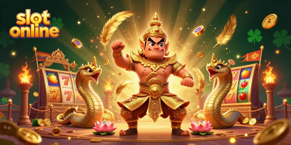 Berputar slot online dengan simbol buah dan karakter naga emas, penuh aksi dan keseruan