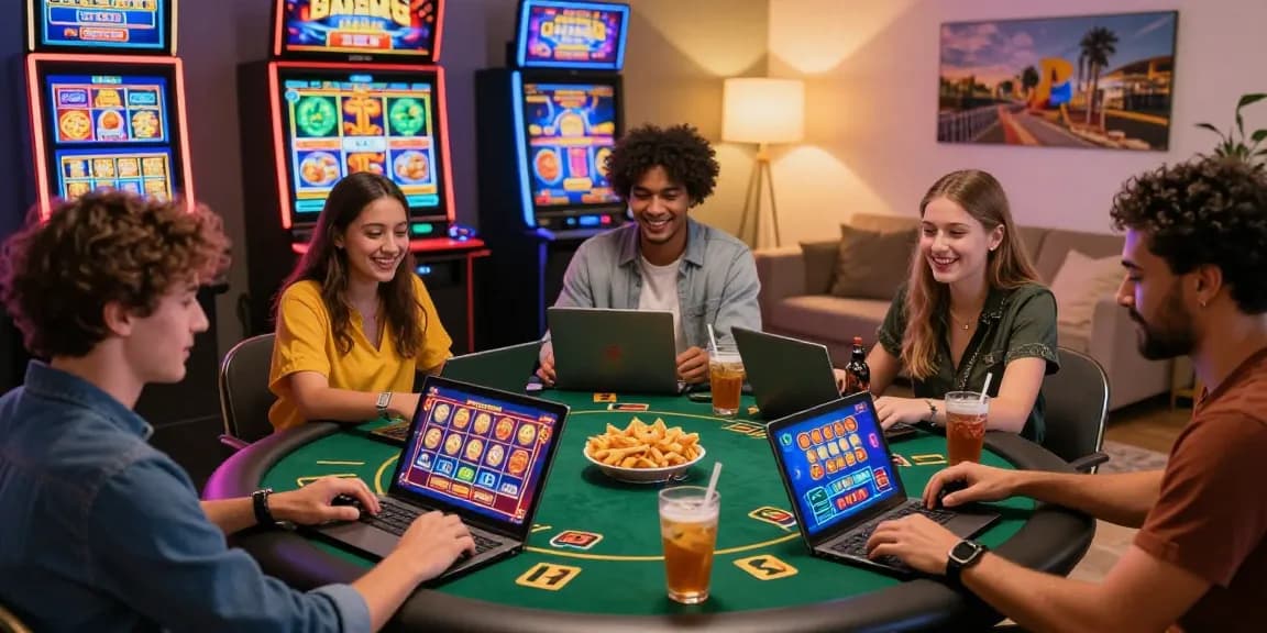 Experience the excitement of migliori casino non AAMS with friends in a cozy gaming setting.