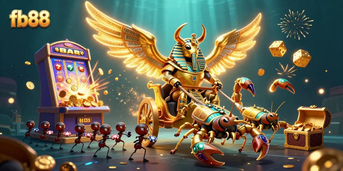 Experience winning with fb88 featuring 3D scenes of casino excitement and dynamic gameplay elements.