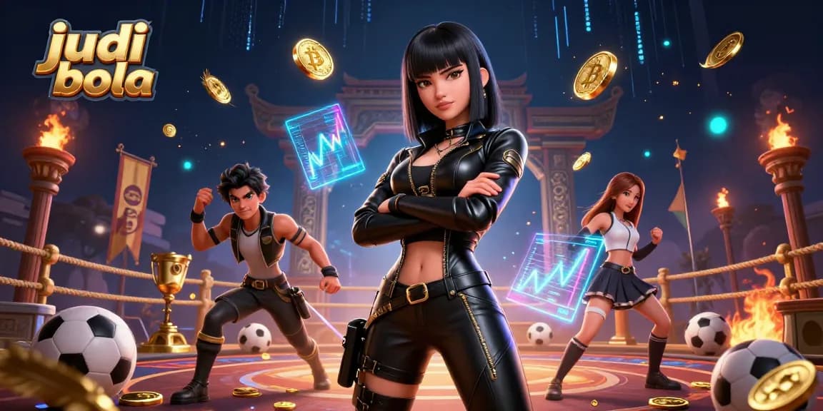 Engage in judi bola with thrilling sports betting scenes featuring dynamic characters and rich visual elements.