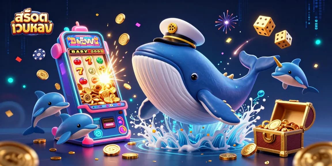 Engage in thrilling สล็อตเว็บตรง adventure with a whale captain and exciting game elements