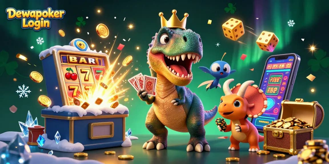 Dewapoker Login allows players to shuffle cards, stack chips, and win on enormous slot machines.
