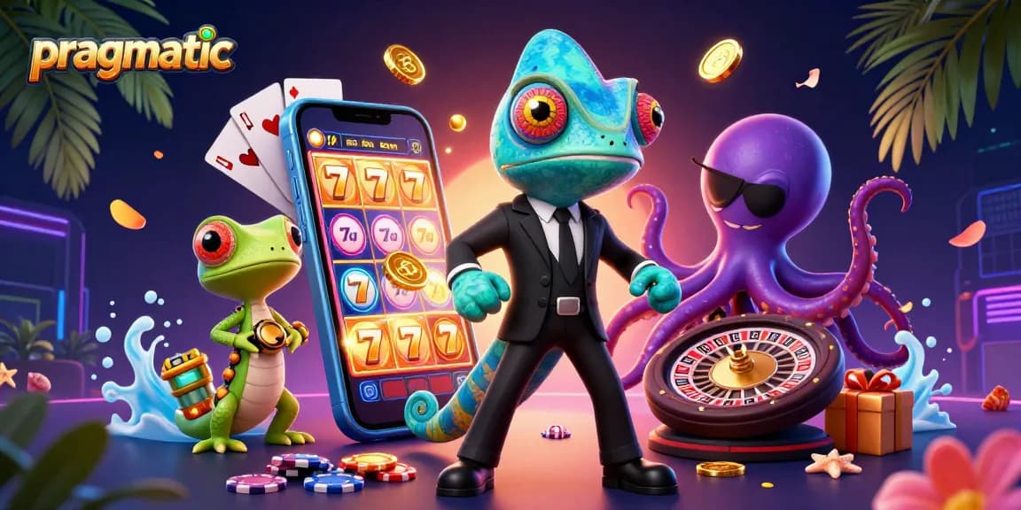 Spin to win with pragmatic slots, featuring vibrant game elements and exciting characters.