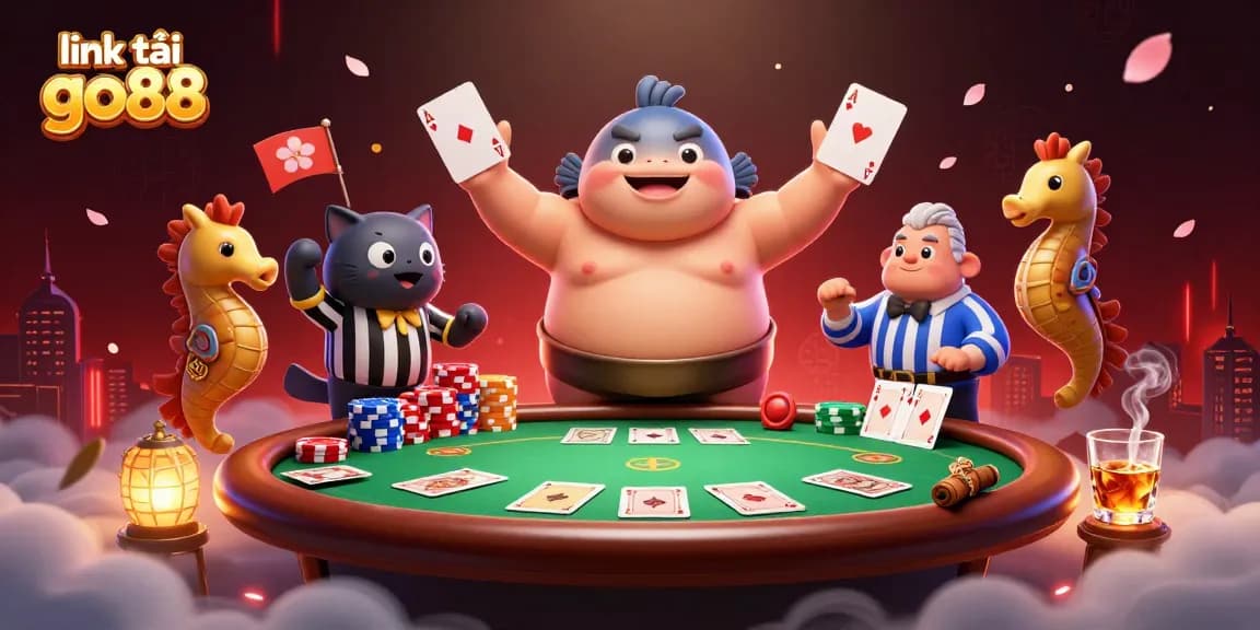 Engage with the exciting world of "link tải go88" at a vibrant underwater poker scene.