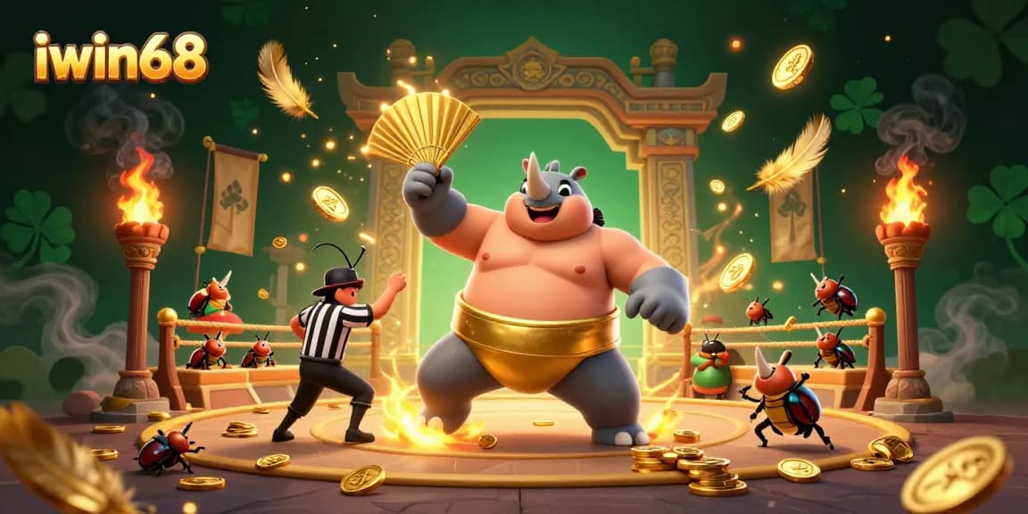 Bet big and win big with the exciting iwin68 online casino featuring vibrant characters and casino elements.