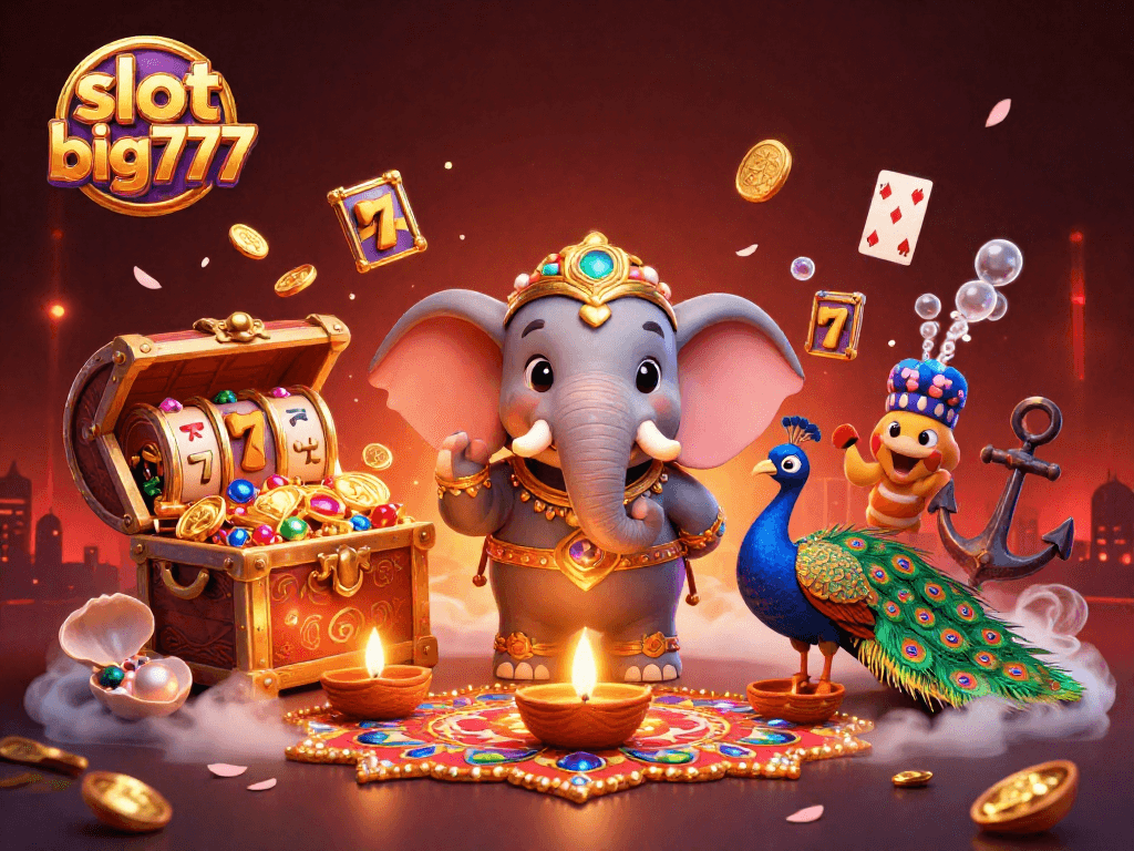 Experience winning moments with slot big777 in a vibrant, action-packed casino scene.