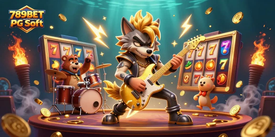 ภาพประกอบ 789BETเกมสล็อตยอดนิยม PG Soft แสดงตัวการ์ตูนในคาสิโนที่น่าตื่นเต้น