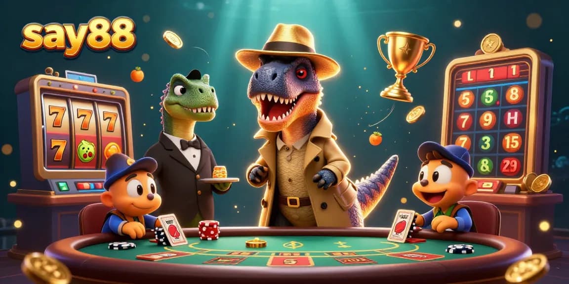 Engage in thrilling gameplay at say88 with vibrant 3D elements and animated jackpot reels.