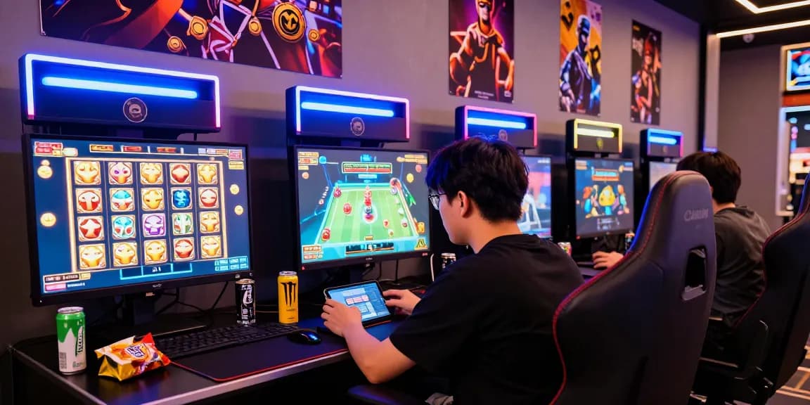 Pengalaman bermain permainan slot online di PAWANGSLOT dengan suasana penuh warna.