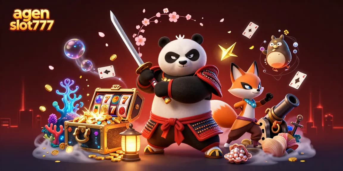 Experience thrilling wins with agen slot777 in an action-packed, vibrant casino scene.