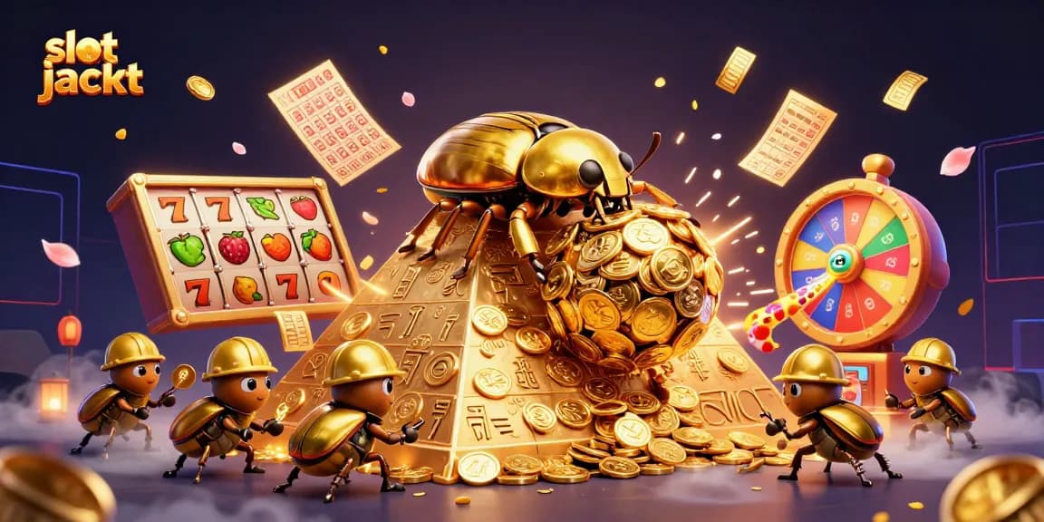 Menangkan slot jackpot dengan gambar animasi karakter perjudian di kasino yang menarik.