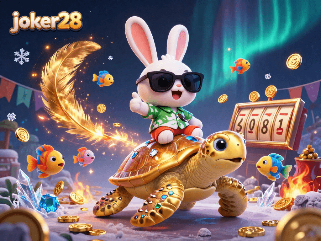 Menangkan jackpot di joker28 dengan kelinci keberuntungan dan kura-kura emas yang memesona.