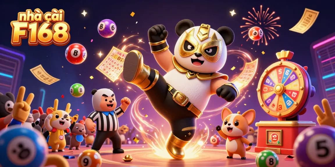 Experience the thrill at nhà cái F168 with vibrant 3D animated gaming elements and excitement.