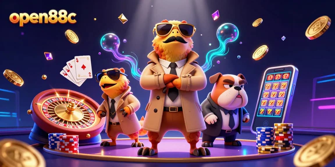 Engage in thrilling wins at open88c with raptors entering a VIP casino, surrounded by sparkling treasures.