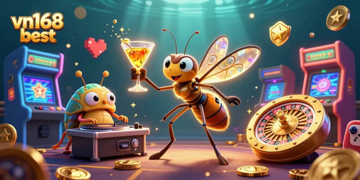 Play exciting games at vn168 best casino with immersive 3D characters and vibrant elements.