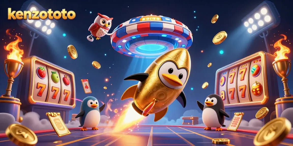 Kenzototo offers thrilling slot gaming with golden coins, jackpot spins, and dynamic action.