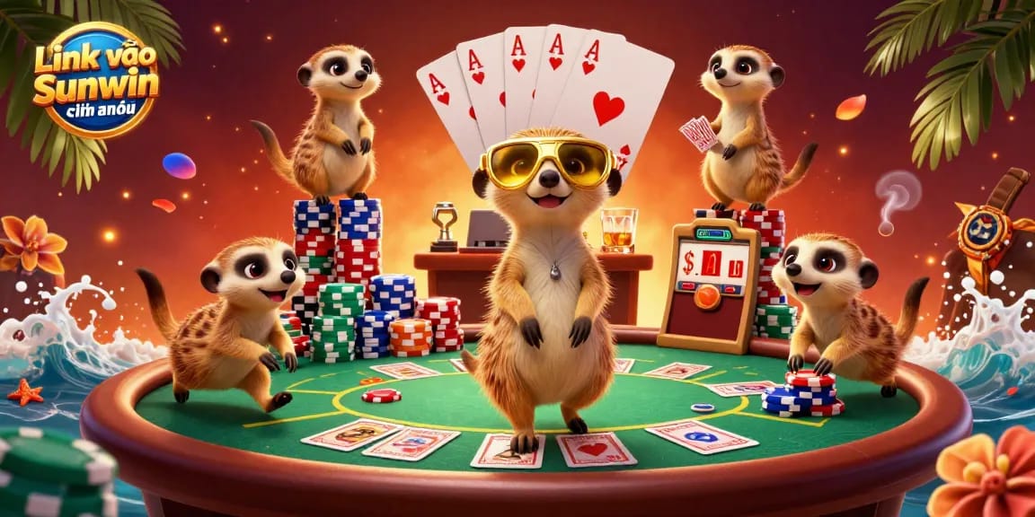 Players enjoy exciting games at Link vào Sunwin chính thức casino with meerkat characters.