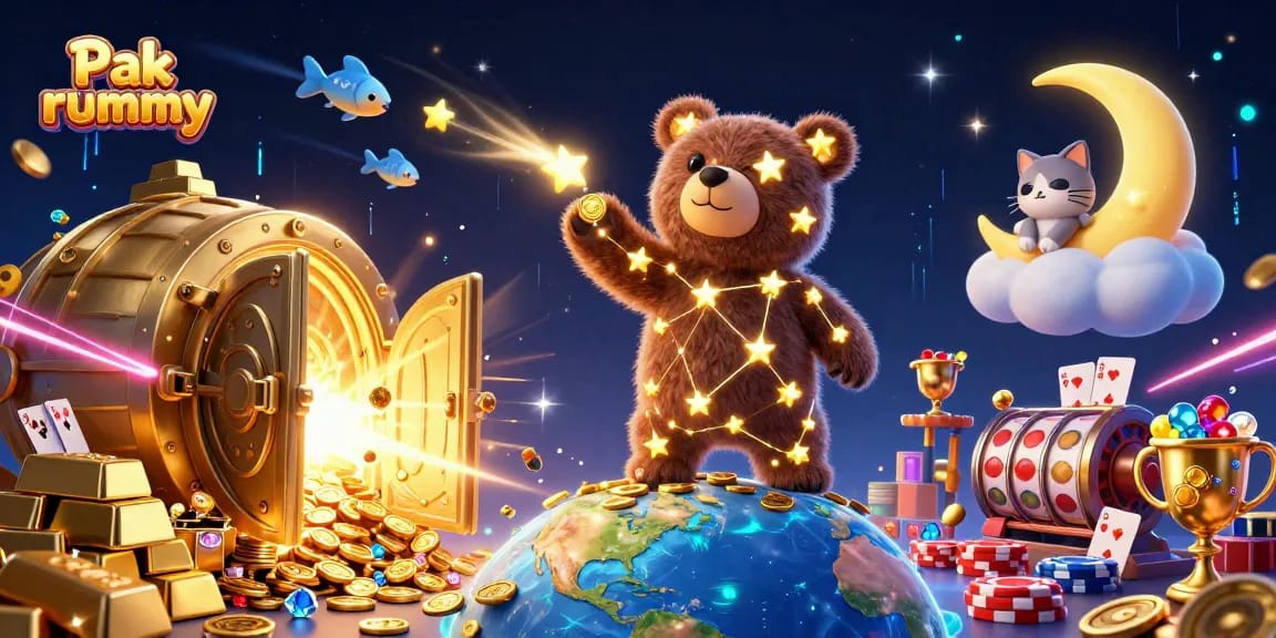 Engage in Pak rummy's thrilling card games while exploring vibrant casino-themed visuals.