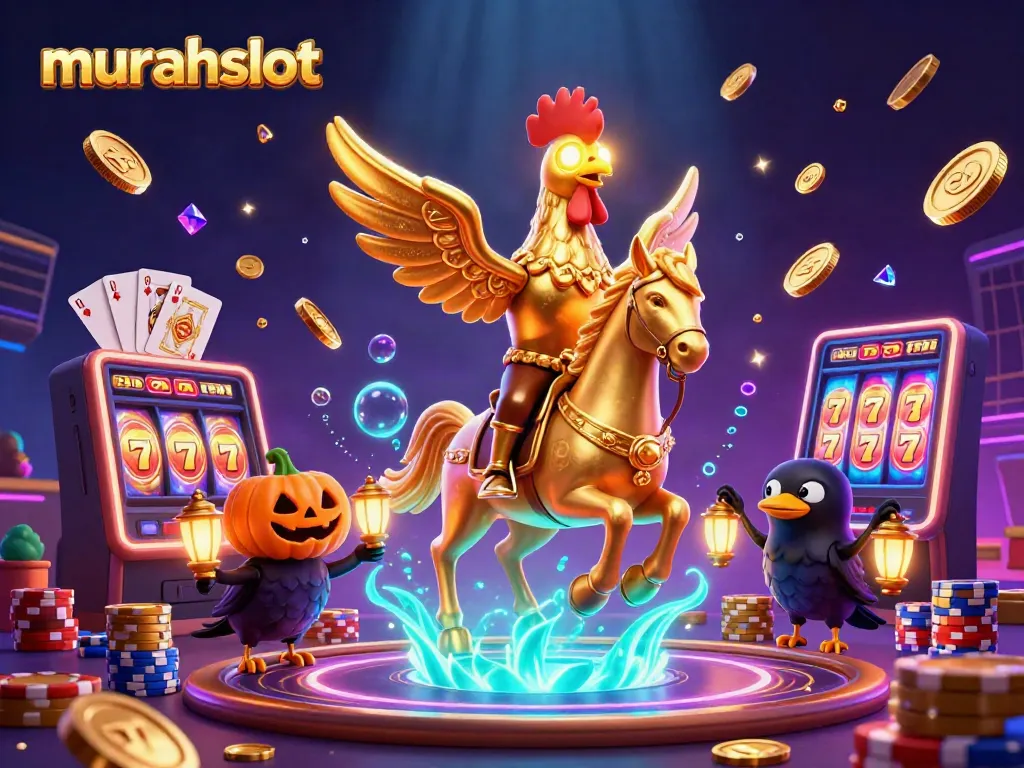 Putaran gratis dan peluang jackpot maxwin di murahslot menjadi lebih menarik dengan suasana kasino malam yang magis.