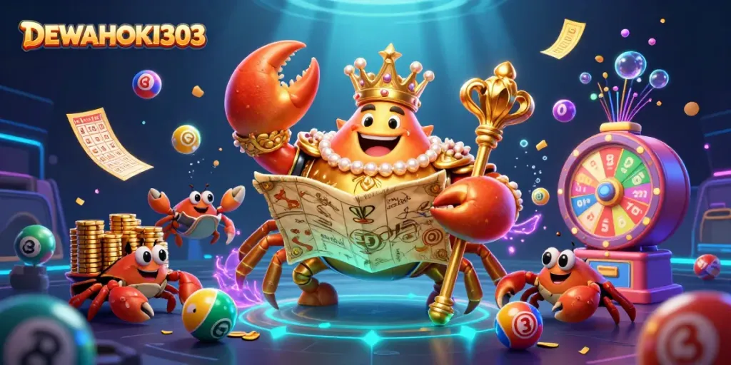 DEWAHOKI303 merayakan kemenangan dengan kartu bingo dan bola undian yang berwarna-warni
