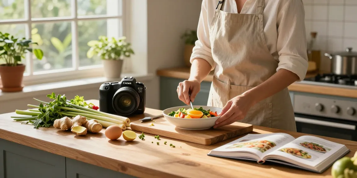 เว็บสล็อต inspiring healthy meal preparation with fresh ingredients in a cozy kitchen.
