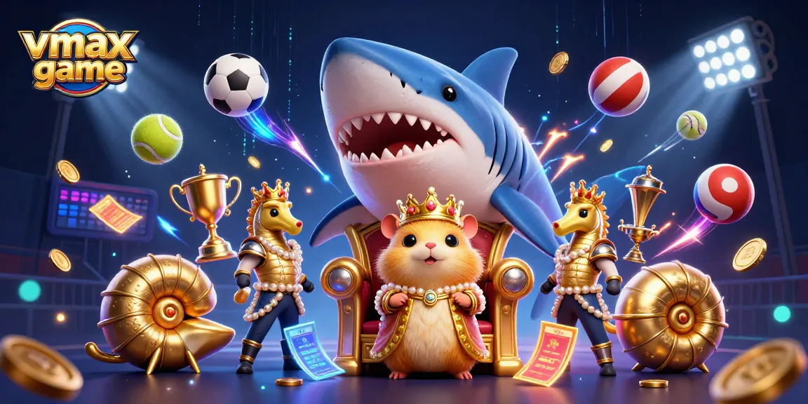 Experience exciting vmax game action with a fierce hamster king amid dynamic gambling elements and sports.