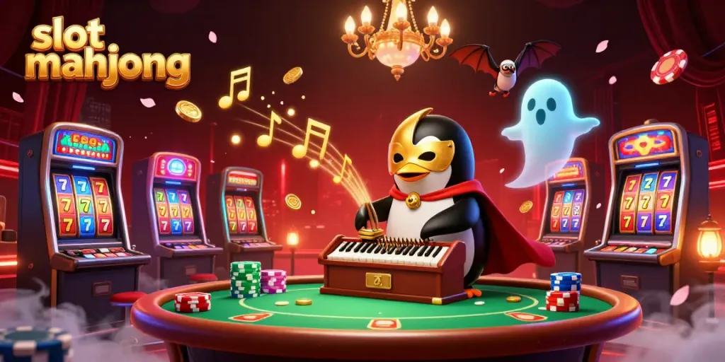 Raih kemenangan dalam permainan slot mahjong dengan suasana kasino yang meriah dan elemen menarik.