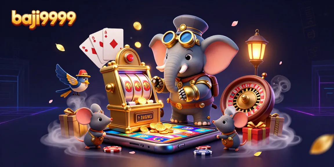 Spin and win with baji9999's vibrant slot games, featuring exciting characters and golden treasures.