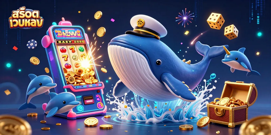 Engage in thrilling สล็อตเว็บตรง adventure with a whale captain and exciting game elements