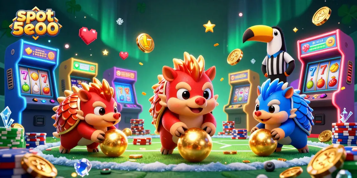 Experience thrilling gameplay with slot depo 5000 as rival pangolins bowl through poker chips!
