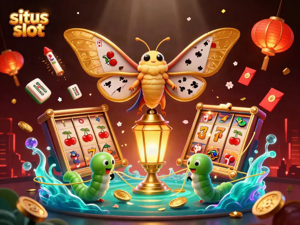 Menangkan jackpot di situs slot dengan simbol keberuntungan yang berkilau dan suasana kasino yang meriah.