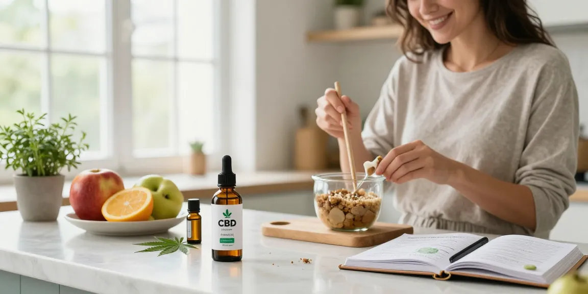 What is the legal vaping age in Cyprus with CBD oil and hemp extract in a bright kitchen wellness scene promoting safe, healthy habits.