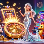 Experience thrilling gaming at Say88 casino with vibrant 3D roulette and dynamic slot machine action.
