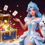 Experience exhilarating gameplay at SC88 with stunning visuals of a glamorous ice queen, arctic fox, and casino elements.