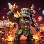 Engagez-vous avec la magie du casino en ligne retrait instantané dans un monde 3D vibrant et interactif rempli de personnages charmants et d'éléments de jeu.