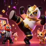 Dive into the excitement with david hoffmeister reviews amidst slot machine wins and animated animal spectators.