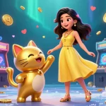 Enhance your winning chances at bishopmortgages with dynamic 3D casino game characters and vibrant golden elements.