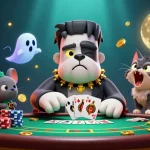 Engage with sunwin's vibrant casino atmosphere, featuring a crafty bulldog dealer and dynamic gameplay elements.