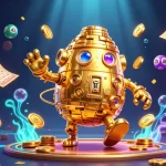 Spin and win at Caswino Casino with this vibrant 3D illustration of exciting gaming action.